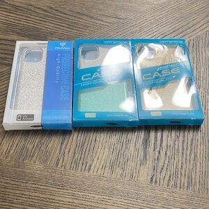 Glitter Phone Case Set - Silver, Green, Gold